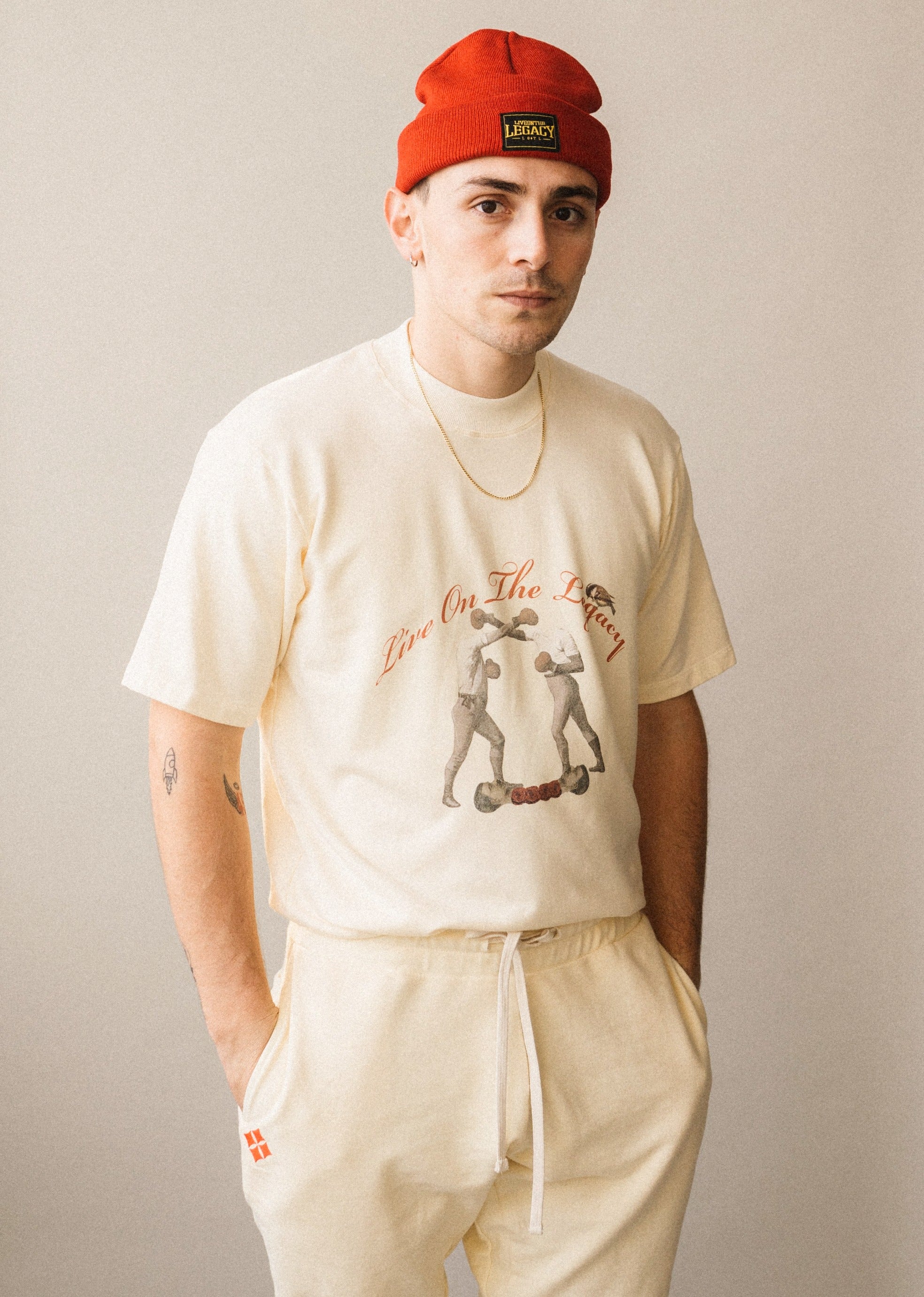 L O • T L Knit Beanie image 2